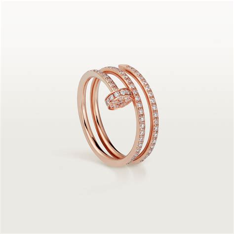 cartier bague or rose|bague cartier clou.